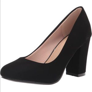 Black, round toe heels. Madden girl